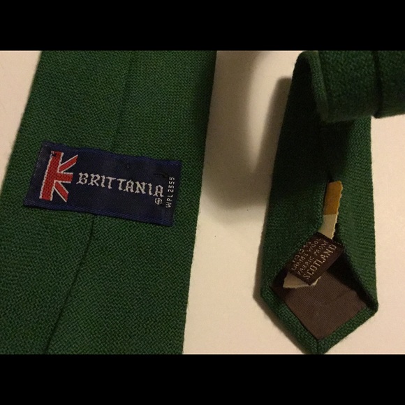 SOLD Britannia Brand Set of 2 Wool Vintage Ties - Picture 5 of 8